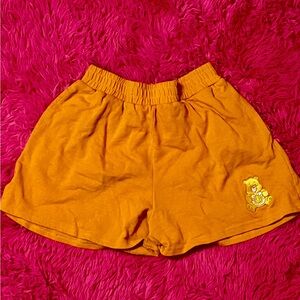 Orange care bear shorts
